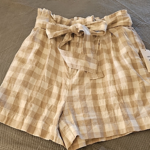 a new day Pants - A New Day Tan High Waist Shorts with Chic Style